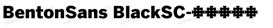 BentonSans BlackSC字体转换